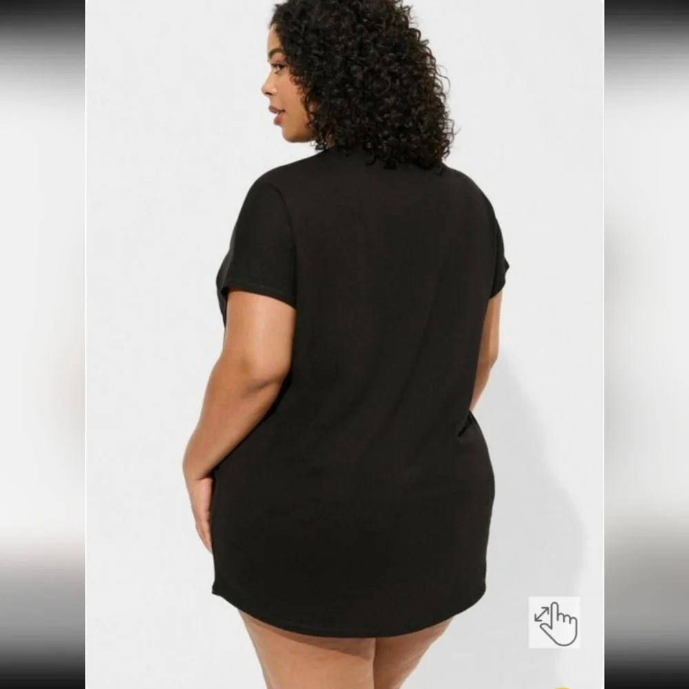 Torrid 6x Metallica Dolman Sleep Tunic - Picture 4 of 8